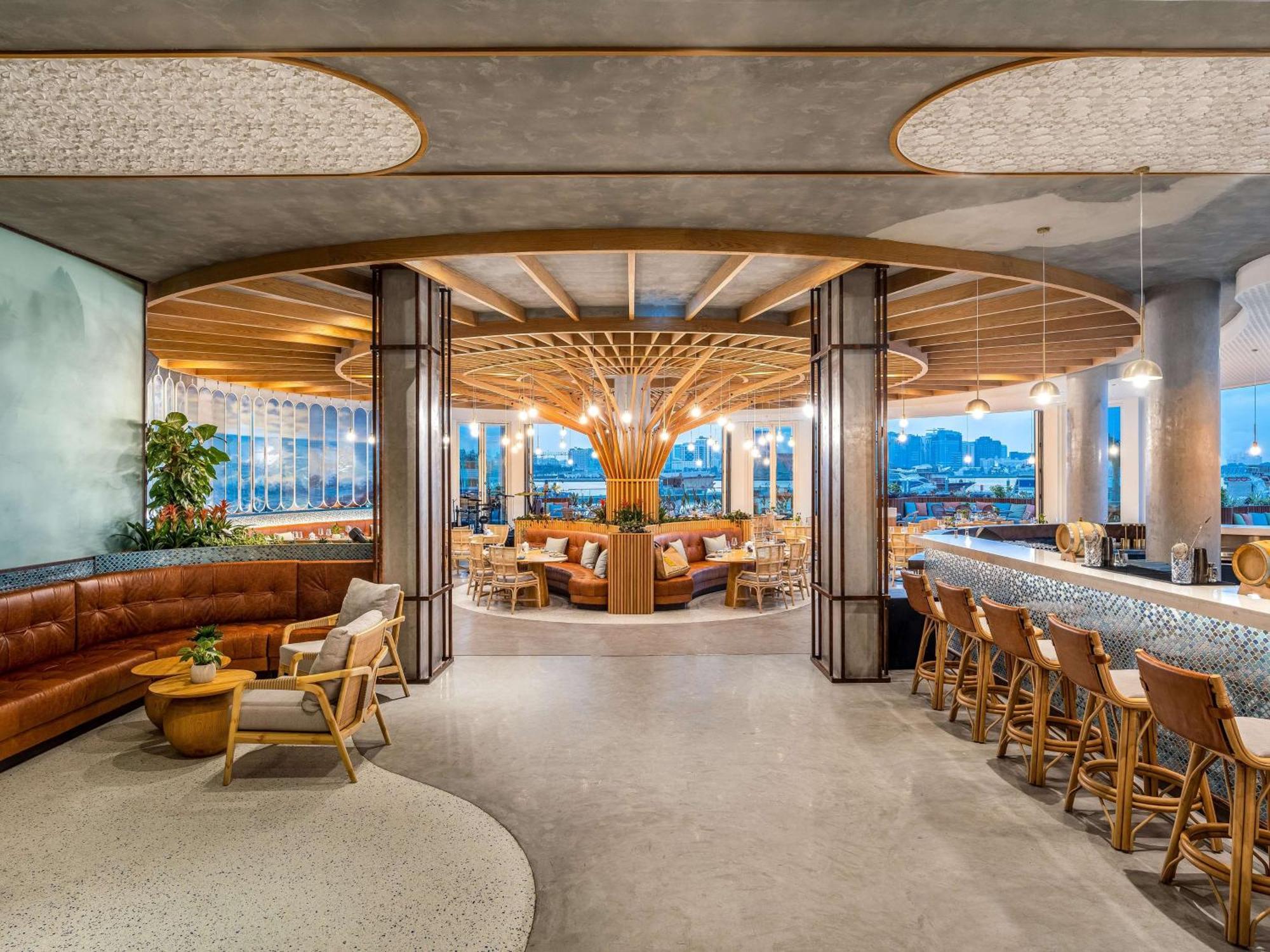 فندق ماريوت الدوحة المظهر الخارجي الصورة The interior of the Starbucks Reserve Roastery in Seattle